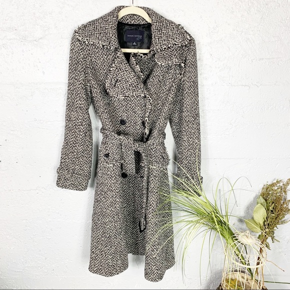 tweed trench coat